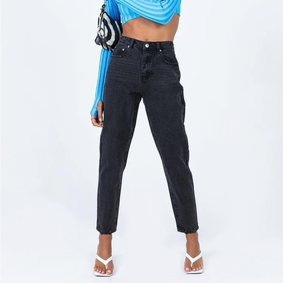 Princess Polly Zaiden Straight Leg Jeans Size 6 - Picture 1 of 13